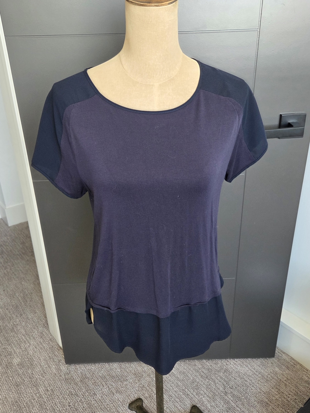 RW&CO. Navy Short Sleeve Layered Tee